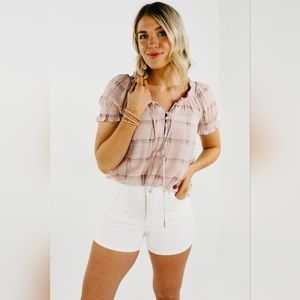 The Cohen Smocked Neck Top